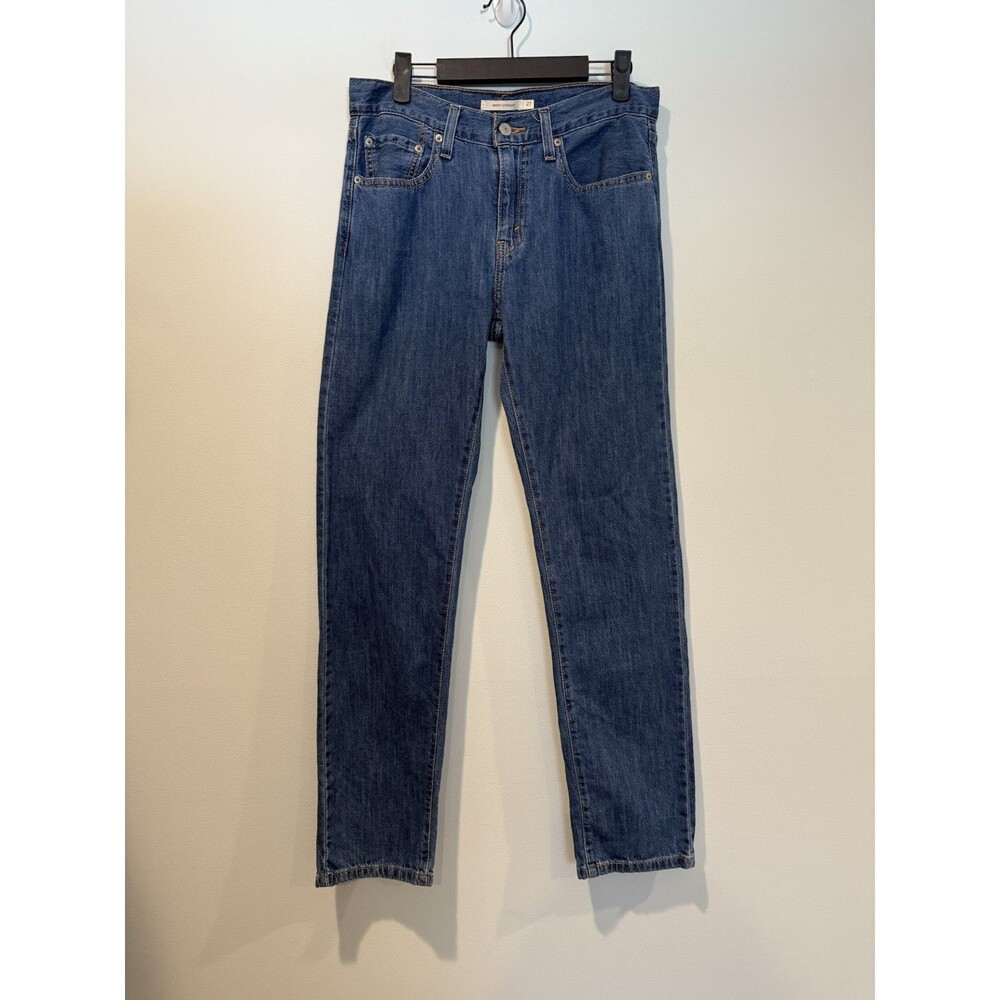 Levis Middy Straight Jeans Womens 30" Denim Mid Rise Relaxed 100% Cotton Travel